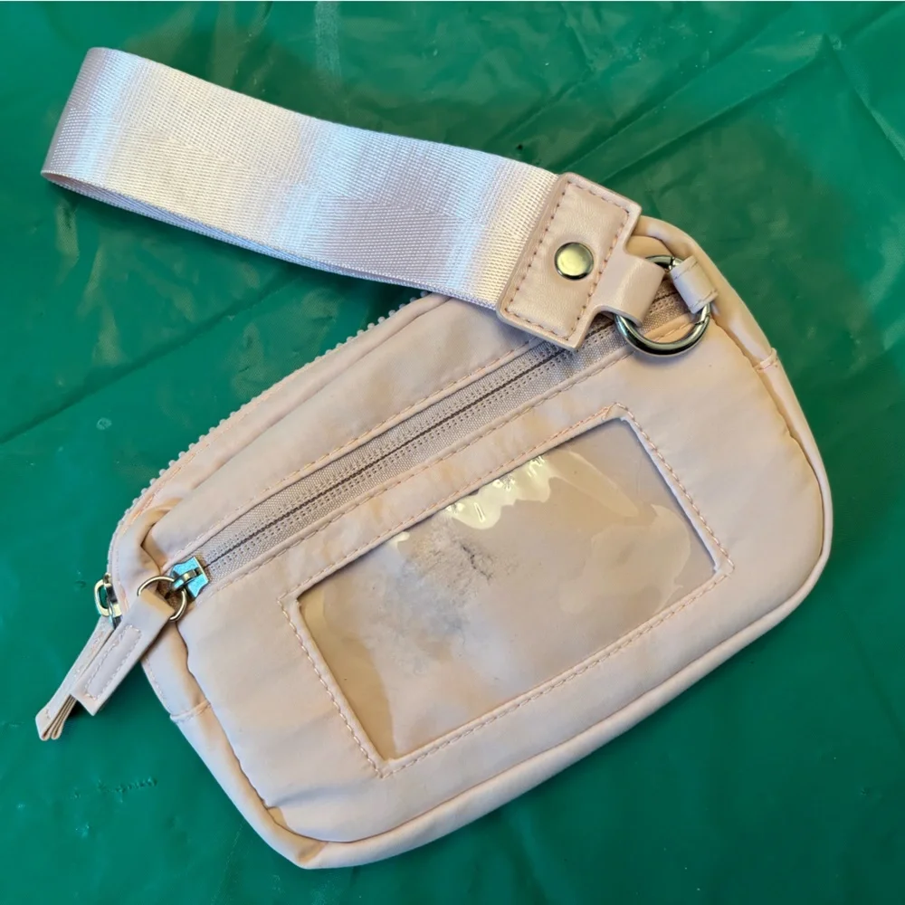 Pink Wristlet bag purse wallet travel party ID gifts holiday sport work preppy